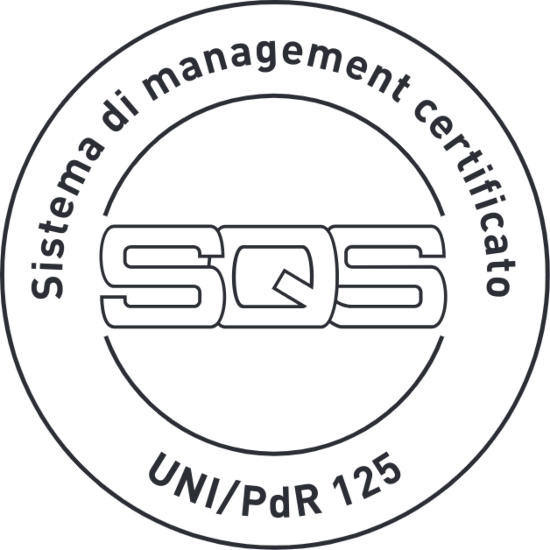 Logo Sistema di Management Certificato SQS UNI/PdR 125